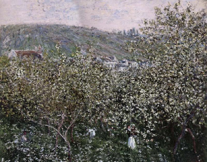 Claude Monet Vetheuil,Les Pruniers en Fleurs